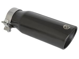 aFe Power Performance Parts & Installation | 1350 Offroad - aFe MACH Force-Xp 409 Stainless Steel Clamp-on Exhaust Tip Black Rear Exit 3-in Inlet x 4-in Outlet x 12-in L - 49T30404-B121 - Image 2