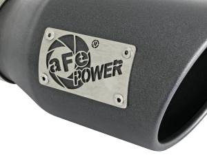 aFe Power Performance Parts & Installation | 1350 Offroad - aFe MACH Force-Xp 409 Stainless Steel Clamp-on Exhaust Tip High-Temp Metallic Black 3-in Inlet x 4-1/2-in Outlet x 9-in L - 49T30451-B091 - Image 5