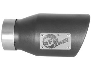 aFe Power Performance Parts & Installation | 1350 Offroad - aFe MACH Force-Xp 409 Stainless Steel Clamp-on Exhaust Tip High-Temp Metallic Black 3-in Inlet x 4-1/2-in Outlet x 9-in L - 49T30452-B091 - Image 4