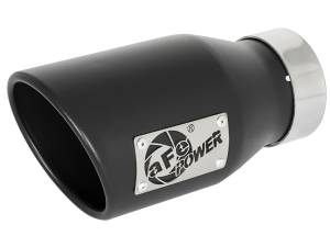aFe Power Performance Parts & Installation | 1350 Offroad - aFe MACH Force-Xp 409 Stainless Steel Clamp-on Exhaust Tip Black 3-in Inlet x 4-1/2-in Outlet x 9-in L - 49T30452-B09 - Image 1