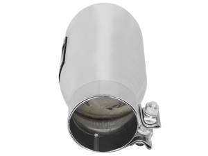 aFe Power Performance Parts & Installation | 1350 Offroad - aFe MACH Force-Xp 409 Stainless Steel Clamp-on Exhaust Tip Polished 3-in Inlet x 4-1/2-in Outlet x 9-in L - 49T30452-P09 - Image 3