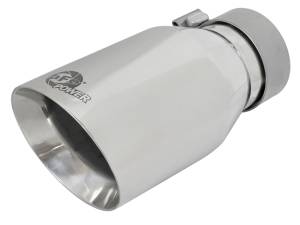 aFe Power Performance Parts & Installation | 1350 Offroad - aFe MACH Force-Xp 304 Stainless Steel Clamp-on Exhaust Tip Polished 3-in Inlet x 4-1/2-in Outlet x 9-in L - 49T30454-P092 - Image 1