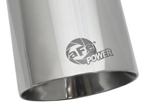 aFe Power Performance Parts & Installation | 1350 Offroad - aFe MACH Force-Xp 304 Stainless Steel Clamp-on Exhaust Tip Polished 3-in Inlet x 4-1/2-in Outlet x 9-in L - 49T30454-P092 - Image 3