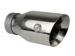 aFe Power Performance Parts & Installation | 1350 Offroad - aFe MACH Force-Xp 304 Stainless Steel Clamp-on Exhaust Tip Polished 3-in Inlet x 4-1/2-in Outlet x 9-in L - 49T30454-P093 - Image 1