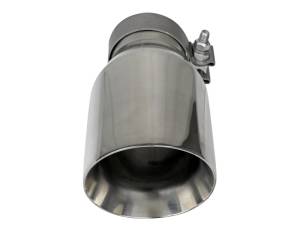 aFe Power Performance Parts & Installation | 1350 Offroad - aFe MACH Force-Xp 304 Stainless Steel Clamp-on Exhaust Tip Polished 3-in Inlet x 4-1/2-in Outlet x 9-in L - 49T30454-P093 - Image 3