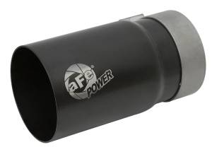 aFe Power Performance Parts & Installation | 1350 Offroad - aFe MACH Force-Xp Stainless Steel Clamp-on Exhaust Tip Black Right Side Exit 3-1/2-in Inlet x 4-in Outlet x 7-in L - 49T35404-B07 - Image 1