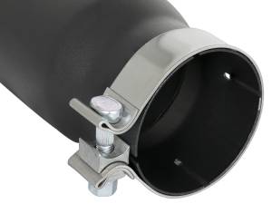 aFe Power Performance Parts & Installation | 1350 Offroad - aFe MACH Force-Xp 409 Stainless Steel Clamp-on Exhaust Tip Black 3-1/2-in Inlet x 4-1/2-in Outlet x 12-in L - 49T35451-B12 - Image 3