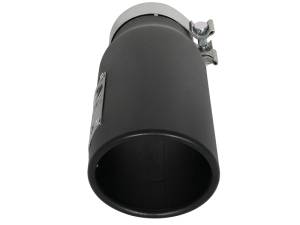 aFe Power Performance Parts & Installation | 1350 Offroad - aFe MACH Force-Xp 409 Stainless Steel Clamp-on Exhaust Tip Black 3-1/2-in Inlet x 4-1/2-in Outlet x 12-in L - 49T35451-B12 - Image 2