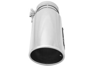 aFe Power Performance Parts & Installation | 1350 Offroad - aFe MACH Force-Xp 304 Stainless Steel Clamp-on Exhaust Tip Polished 3-1/2-in Inlet x 4-1/2-in Outlet x 12-in L - 49T35456-P12 - Image 3