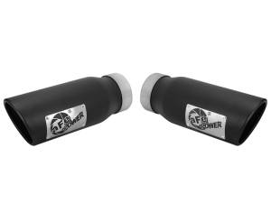 aFe Power Performance Parts & Installation | 1350 Offroad - aFe MACH Force-Xp 409 Stainless Steel Clamp-on Exhaust Tip Black 3-1/2-in Inlet x 4-1/2-in Outlet x 12-in L - 49T35456-B12 - Image 2
