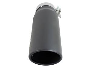 aFe Power Performance Parts & Installation | 1350 Offroad - aFe MACH Force-Xp 409 Stainless Steel Clamp-on Exhaust Tip Black 4-in Inlet x 5-in Outlet x 15-in L - 49T40501-B15 - Image 6