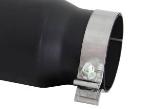 aFe Power Performance Parts & Installation | 1350 Offroad - aFe MACH Force-Xp 409 Stainless Steel Clamp-on Exhaust Tip Black 4-in Inlet x 5-in Outlet x 15-in L - 49T40501-B15 - Image 3
