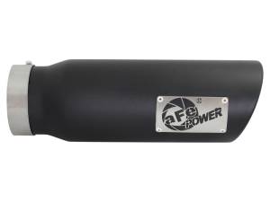 aFe Power Performance Parts & Installation | 1350 Offroad - aFe MACH Force-Xp 409 Stainless Steel Clamp-on Exhaust Tip Black 4-in Inlet x 5-in Outlet x 15-in L - 49T40501-B15 - Image 4