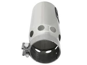 aFe Power Performance Parts & Installation | 1350 Offroad - aFe SATURN 4S 304 Stainless Steel Intercooled Clamp-on Exhaust Tip Polished 4-in Inlet x 5-in Outlet x 12-in L - 49T40501-P122 - Image 2