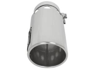 aFe Power Performance Parts & Installation | 1350 Offroad - aFe MACH Force-Xp 304 Stainless Steel Intercooled Clamp-on Exhaust Tip Polished 4-in Inlet x 5-in Outlet x 12-in L - 49T40501-P121 - Image 3
