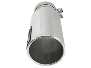 aFe Power Performance Parts & Installation | 1350 Offroad - aFe SATURN 4S 304 Stainless Steel Intercooled Clamp-on Exhaust Tip Polished 4-in Inlet x 5-in Outlet x 12-in L - 49T40501-P122 - Image 4
