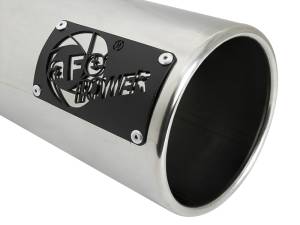 aFe Power Performance Parts & Installation | 1350 Offroad - aFe SATURN 4S 304 Stainless Steel Intercooled Clamp-on Exhaust Tip Polished 4-in Inlet x 5-in Outlet x 12-in L - 49T40501-P122 - Image 3