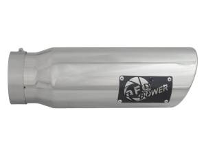 aFe Power Performance Parts & Installation | 1350 Offroad - aFe MACH Force-Xp 409 Stainless Steel Clamp-on Exhaust Tip Polished 4-in Inlet x 5-in Outlet x 15-in L - 49T40501-P15 - Image 3