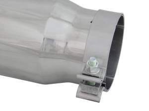 aFe Power Performance Parts & Installation | 1350 Offroad - aFe MACH Force-Xp 409 Stainless Steel Clamp-on Exhaust Tip Polished 4-in Inlet x 5-in Outlet x 15-in L - 49T40501-P15 - Image 6