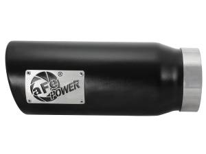 aFe Power Performance Parts & Installation | 1350 Offroad - aFe MACH Force-Xp 409 Stainless Steel Clamp-on Exhaust Tip Black 4-in Inlet x 5-in Outlet x 12-in L - 49T40506-B12 - Image 3