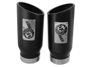 aFe Power Performance Parts & Installation | 1350 Offroad - aFe MACH Force-Xp 409 Stainless Steel Clamp-on Exhaust Tip Black 4-in Inlet x 5-in Outlet x 12-in L - 49T40506-B12 - Image 5