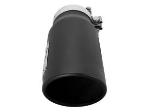 aFe Power Performance Parts & Installation | 1350 Offroad - aFe MACH Force-Xp 409 Stainless Steel Clamp-on Exhaust Tip Black 4-in Inlet x 5-in Outlet x 12-in L - 49T40506-B12 - Image 2