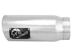 aFe Power Performance Parts & Installation | 1350 Offroad - aFe MACH Force-Xp 409 Stainless Steel Clamp-on Exhaust Tip Polished Pair 4-in Inlet x 5-in Outlet x 12-in L - 49T40506-P12 - Image 3