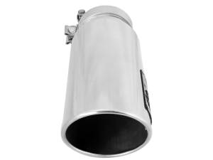 aFe Power Performance Parts & Installation | 1350 Offroad - aFe MACH Force-Xp 409 Stainless Steel Clamp-on Exhaust Tip Polished Pair 4-in Inlet x 5-in Outlet x 12-in L - 49T40506-P12 - Image 2