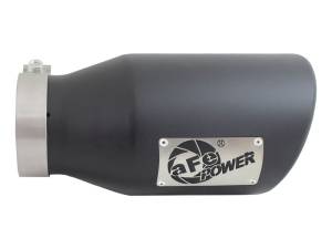 aFe Power Performance Parts & Installation | 1350 Offroad - aFe MACH Force-Xp 409 Stainless Steel Clamp-on Exhaust Tip Black 4-in Inlet x 6-in Outlet x 12-in L - 49T40601-B12 - Image 5