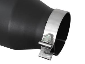 aFe Power Performance Parts & Installation | 1350 Offroad - aFe MACH Force-Xp 409 Stainless Steel Clamp-on Exhaust Tip Black 4-in Inlet x 6-in Outlet x 15-in L - 49T40601-B15 - Image 3
