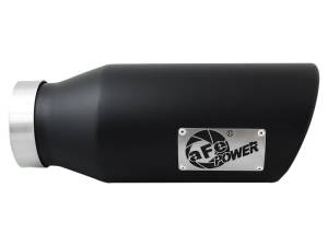 aFe Power Performance Parts & Installation | 1350 Offroad - aFe MACH Force-Xp 409 Stainless Steel Clamp-on Exhaust Tip Black 4-in Inlet x 6-in Outlet x 15-in L - 49T40601-B15 - Image 4