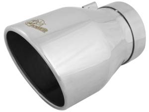 aFe Power Performance Parts & Installation | 1350 Offroad - aFe MACH Force-Xp 304 Stainless Steel Clamp-on Exhaust Tip Polished 4-in Inlet x 6-in Outlet x 9-in L - 49T40604-P09 - Image 1
