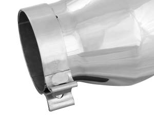 aFe Power Performance Parts & Installation | 1350 Offroad - aFe MACH Force-Xp 304 Stainless Steel Clamp-on Exhaust Tip Polished 4-in Inlet x 6-in Outlet x 9-in L - 49T40604-P09 - Image 3