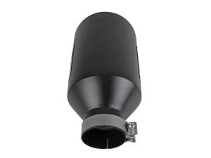 aFe Power Performance Parts & Installation | 1350 Offroad - aFe MACH Force-Xp 409 Stainless Steel Clamp-on Exhaust Tip Black 4-in Inlet x 8-in Outlet x 15-in L - 49T40801-B15 - Image 2