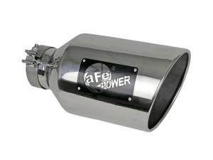 aFe Power Performance Parts & Installation | 1350 Offroad - aFe MACH Force-Xp 304 Stainless Steel Clamp-on Exhaust Tip Polished 4-in Inlet x 8-in Outlet x 15-in L - 49T40801-P15 - Image 1