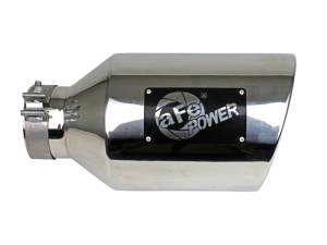 aFe Power Performance Parts & Installation | 1350 Offroad - aFe MACH Force-Xp 304 Stainless Steel Clamp-on Exhaust Tip Polished 4-in Inlet x 8-in Outlet x 15-in L - 49T40801-P15 - Image 4