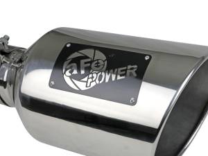 aFe Power Performance Parts & Installation | 1350 Offroad - aFe MACH Force-Xp 304 Stainless Steel Clamp-on Exhaust Tip Polished 4-in Inlet x 8-in Outlet x 15-in L - 49T40801-P15 - Image 2