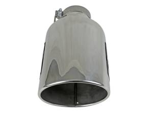 aFe Power Performance Parts & Installation | 1350 Offroad - aFe MACH Force-Xp 304 Stainless Steel Clamp-on Exhaust Tip Polished 4-in Inlet x 8-in Outlet x 15-in L - 49T40801-P15 - Image 5