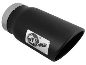 aFe Power Performance Parts & Installation | 1350 Offroad - aFe MACH Force-Xp 409 Stainless Steel Clamp-on Exhaust Tip Black 5-in Inlet x 6-in Outlet x 12-in L - 49T50601-B12 - Image 2