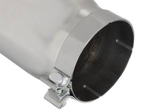 aFe Power Performance Parts & Installation | 1350 Offroad - aFe MACH Force-Xp 304 Stainless Steel Clamp-on Exhaust Tip Polished 5-in Inlet x 6-in Outlet x 15-in L - 49T50601-P15 - Image 3