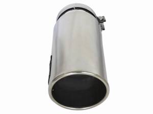 aFe Power Performance Parts & Installation | 1350 Offroad - aFe MACH Force-Xp 304 Stainless Steel Intercooled Clamp-on Exhaust Tip Polished 5-in Inlet x 6-in Outlet x 16-in L - 49T50601-P161 - Image 3