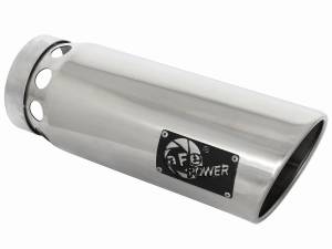 aFe Power Performance Parts & Installation | 1350 Offroad - aFe MACH Force-Xp 304 Stainless Steel Intercooled Clamp-on Exhaust Tip Polished 5-in Inlet x 6-in Outlet x 16-in L - 49T50601-P161 - Image 2