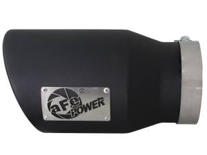 aFe Power Performance Parts & Installation | 1350 Offroad - aFe MACH Force-Xp 409 Stainless Steel Clamp-on Exhaust Tip Black Left Side Exit 5-in Inlet x 7-in Outlet x 12-in L - 49T50702-B12 - Image 3
