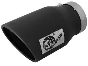 aFe Power Performance Parts & Installation | 1350 Offroad - aFe MACH Force-Xp 409 Stainless Steel Clamp-on Exhaust Tip Black Left Side Exit 5-in Inlet x 7-in Outlet x 12-in L - 49T50702-B12 - Image 1