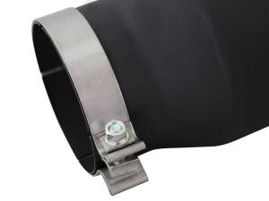 aFe Power Performance Parts & Installation | 1350 Offroad - aFe MACH Force-Xp 409 Stainless Steel Clamp-on Exhaust Tip Black Left Side Exit 5-in Inlet x 7-in Outlet x 12-in L - 49T50702-B12 - Image 6