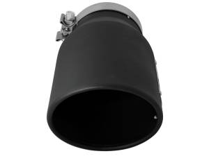 aFe Power Performance Parts & Installation | 1350 Offroad - aFe MACH Force-Xp 409 Stainless Steel Clamp-on Exhaust Tip Black Left Side Exit 5-in Inlet x 7-in Outlet x 12-in L - 49T50702-B12 - Image 4