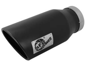 aFe Power Performance Parts & Installation | 1350 Offroad - aFe MACH Force-Xp 409 Stainless Steel Clamp-on Exhaust Tip Black Left Side Exit 5-in Inlet x 7-in Outlet x 15-in L - 49t50702-b15 - Image 1