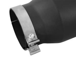aFe Power Performance Parts & Installation | 1350 Offroad - aFe MACH Force-Xp 409 Stainless Steel Clamp-on Exhaust Tip Black Left Side Exit 5-in Inlet x 7-in Outlet x 15-in L - 49t50702-b15 - Image 3