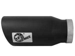 aFe Power Performance Parts & Installation | 1350 Offroad - aFe MACH Force-Xp 409 Stainless Steel Clamp-on Exhaust Tip Black Left Side Exit 5-in Inlet x 7-in Outlet x 15-in L - 49t50702-b15 - Image 4