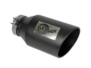 aFe Power Performance Parts & Installation | 1350 Offroad - aFe MACH Force-Xp 409 Stainless Steel Clamp-on Exhaust Tip Black 5-in Inlet x 8-in Outlet x 15-in L - 49T50801-B15 - Image 1